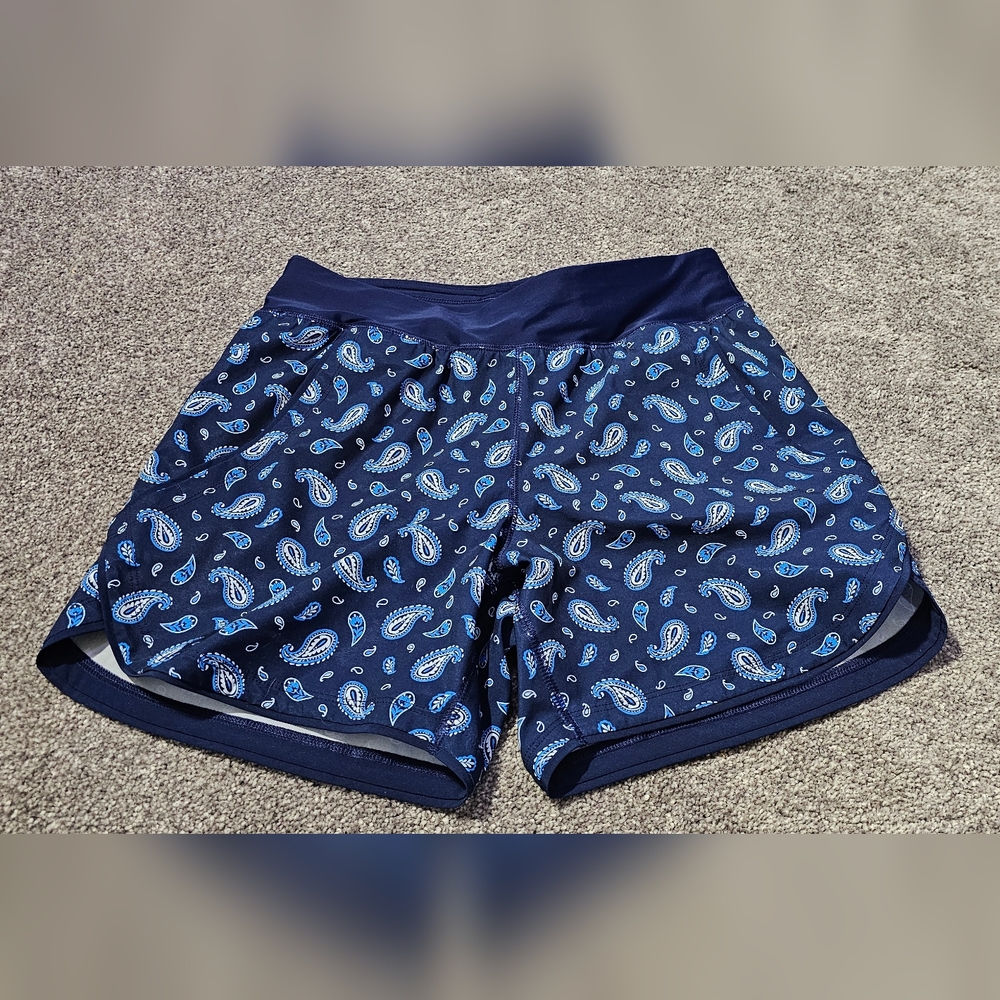 New Land's End Turquoise 5" Swim Shorts w/Panty Size 2